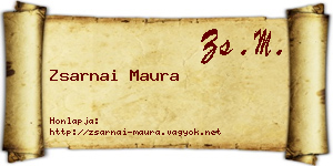 Zsarnai Maura névjegykártya